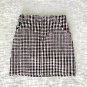 Hollister Plaid Mini Skirt (XS)